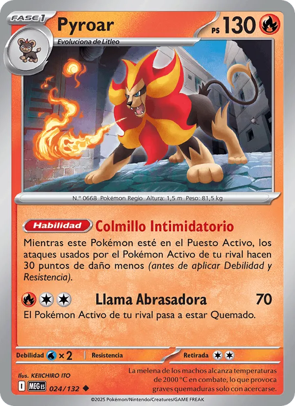 Pyroar · Megaevolución 024/132