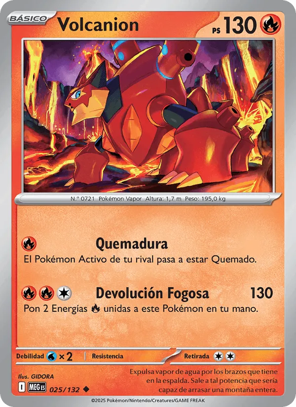 Volcanion · Megaevolución 025/132