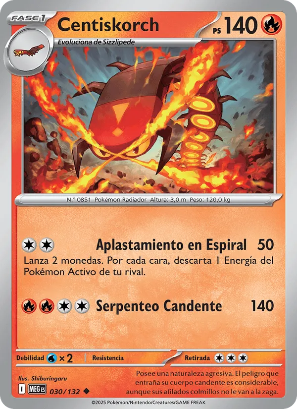 Centiskorch · Megaevolución 030/132