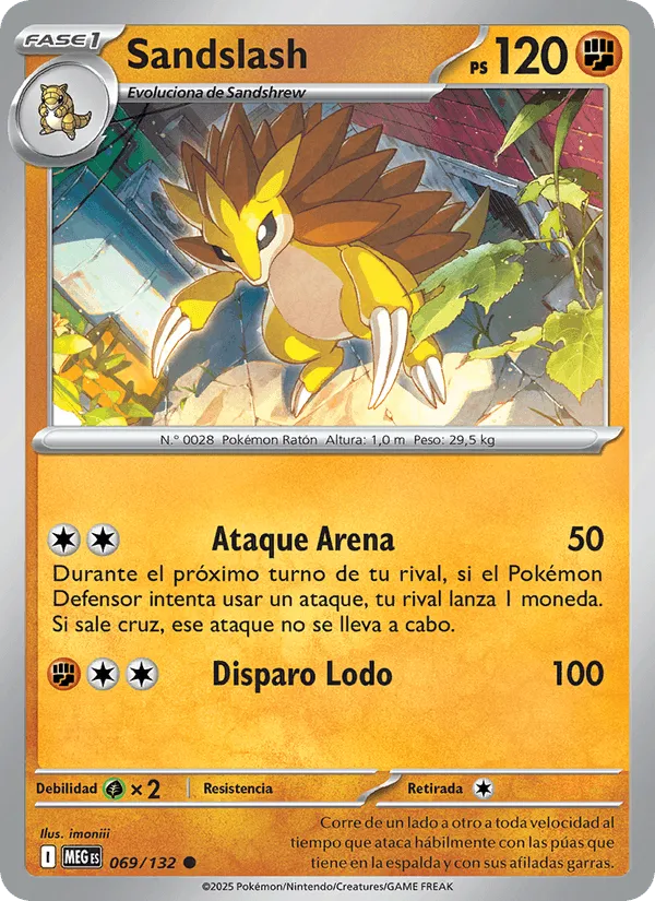 Sandslash · Megaevolución 069/132