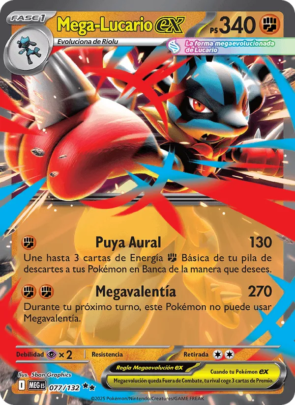 Mega-Lucario ex · Megaevolución 077/132