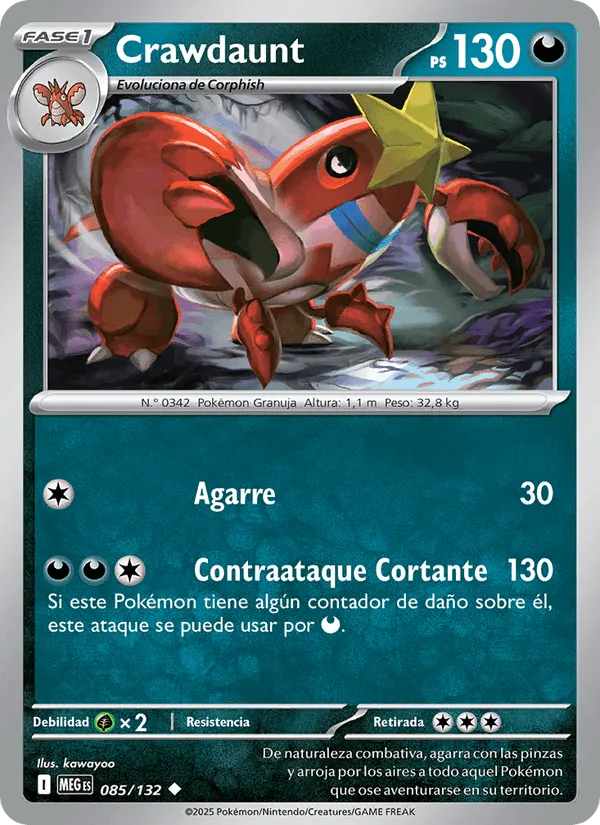 Crawdaunt · Megaevolución 085/132