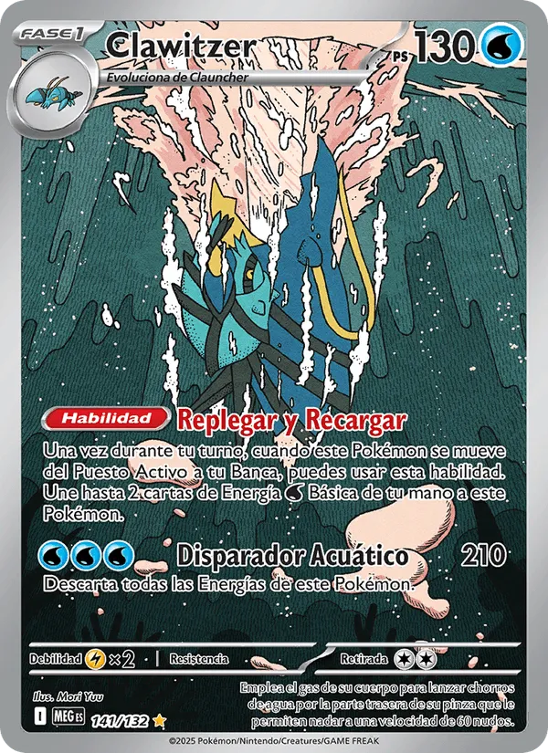 Clawitzer · Megaevolución 141/132