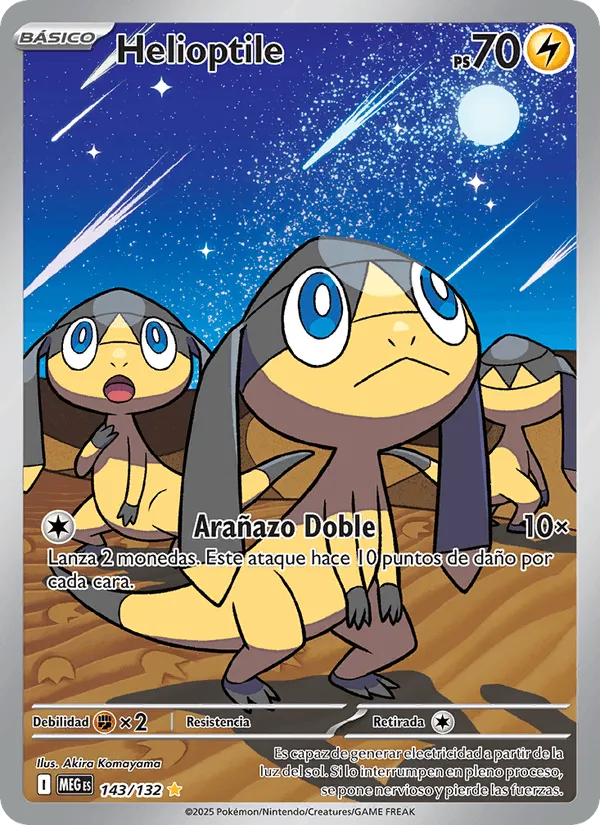 Helioptile · Megaevolución 143/132