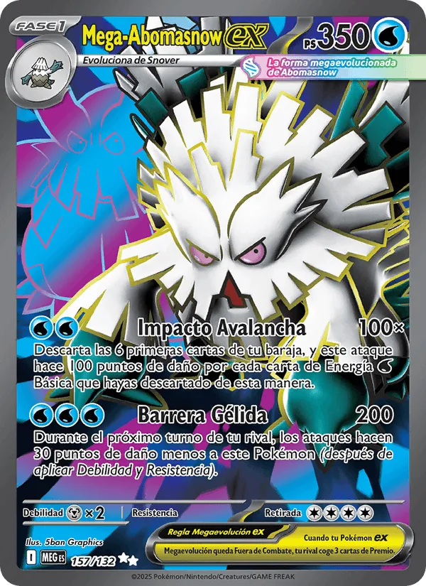 Mega-Abomasnow ex · Megaevolución 157/132