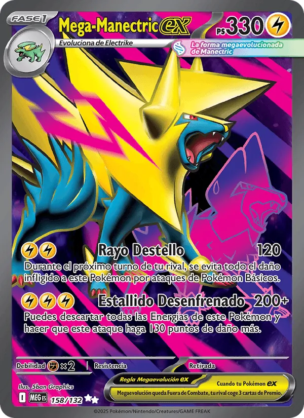 Mega-Manectric ex · Megaevolución 158/132