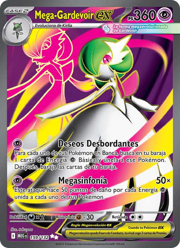 Mega-Gardevoir ex · Megaevolución 159/132