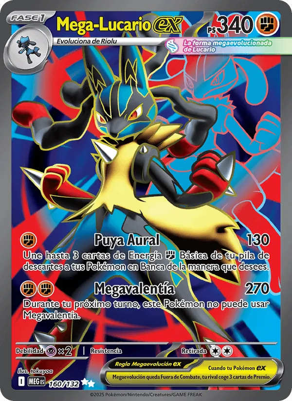 Mega-Lucario ex · Megaevolución 160/132