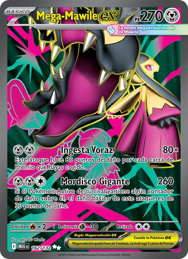 Mega-Mawile ex · Megaevolución 162/132