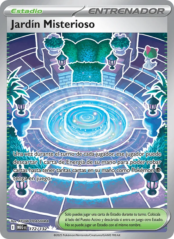 Jardín Misterioso · Megaevolución 172/132