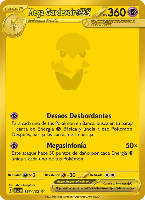 Mega-Gardevoir ex · Megaevolución 187/132