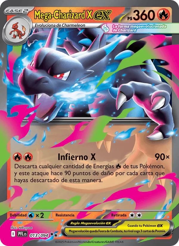 Mega-Charizard X ex · Fuegos Fantasmales 013/94
