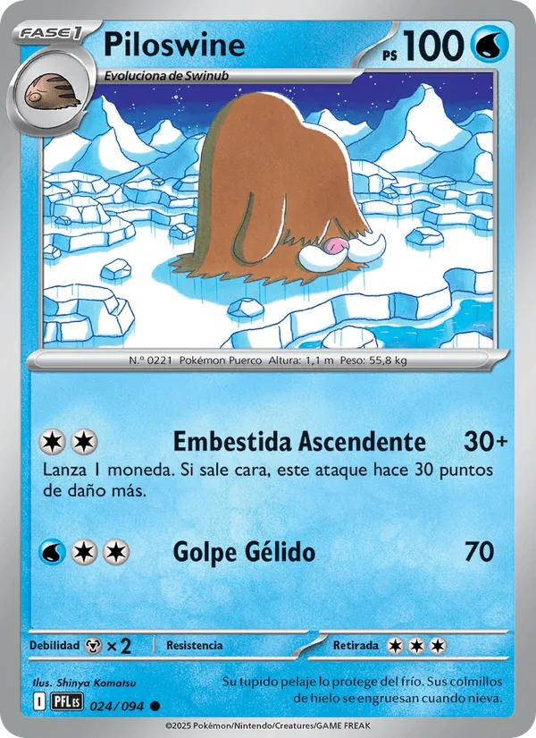 Piloswine · Fuegos Fantasmales 024/94