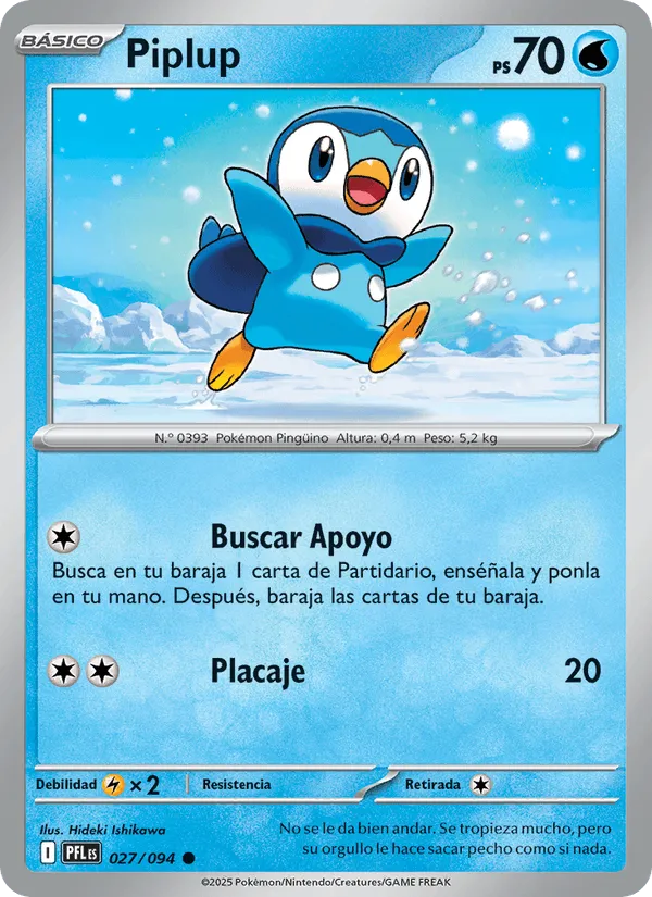 Piplup · Fuegos Fantasmales 027/94