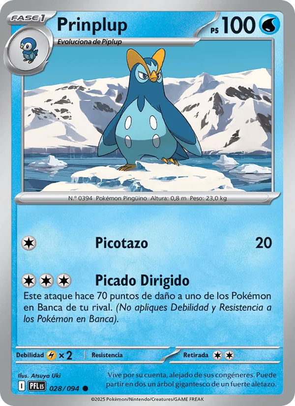 Prinplup · Fuegos Fantasmales 028/94