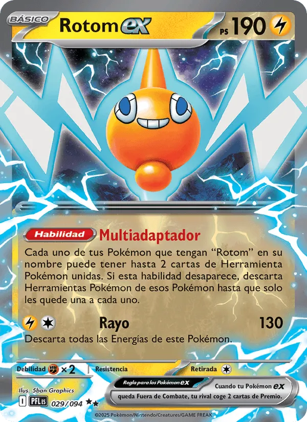Rotom ex · Fuegos Fantasmales 029/94