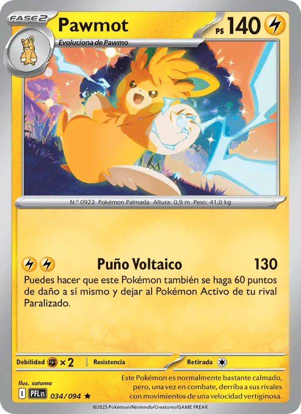 Pawmot · Fuegos Fantasmales 034/94