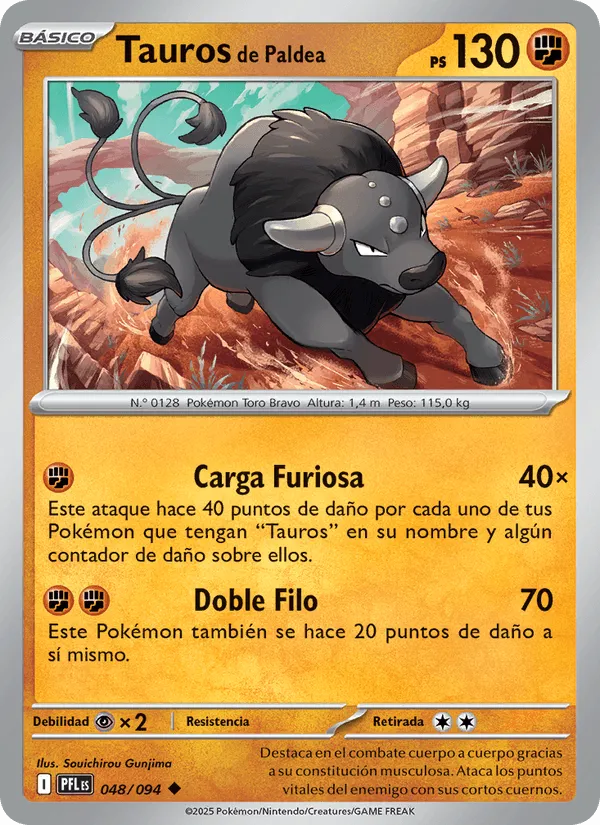Tauros de Paldea · Fuegos Fantasmales 048/94