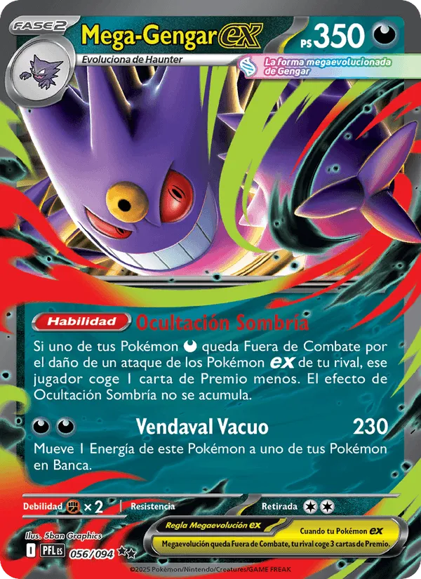 Mega-Gengar ex · Fuegos Fantasmales 056/94