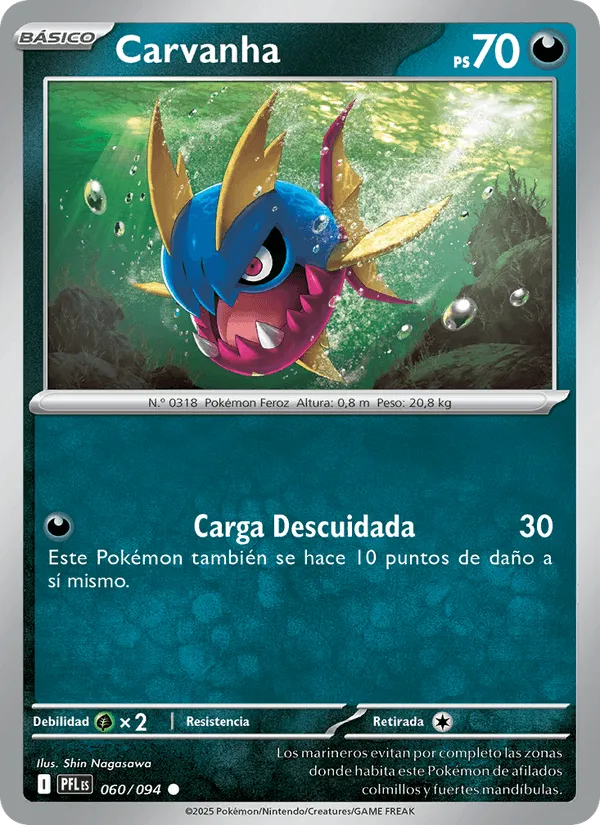 Carvanha · Fuegos Fantasmales 060/94
