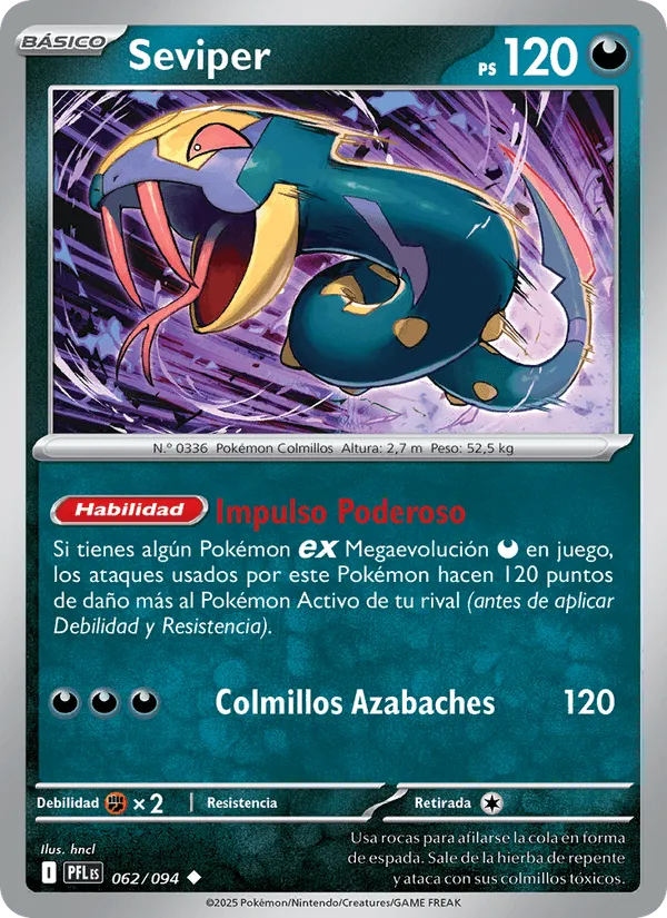 Seviper · Fuegos Fantasmales 062/94
