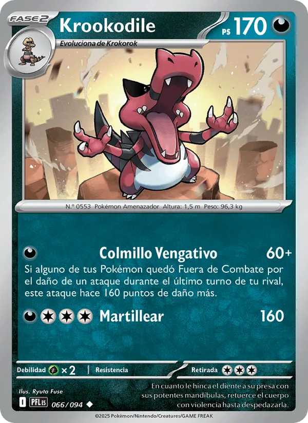 Krookodile · Fuegos Fantasmales 066/94