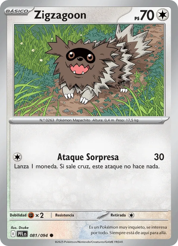 Zigzagoon · Fuegos Fantasmales 081/94