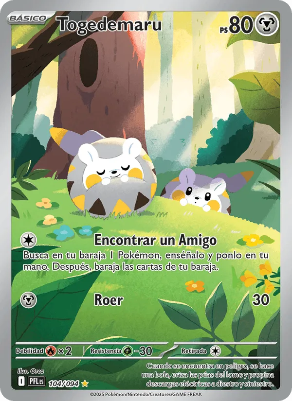Togedemaru · Fuegos Fantasmales 104/94