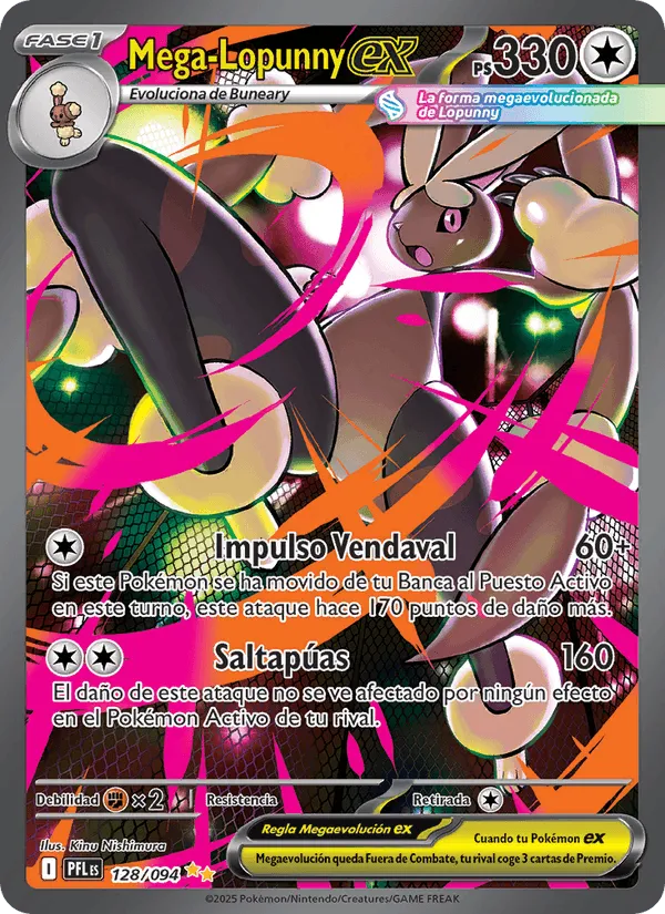 Mega-Lopunny ex · Fuegos Fantasmales 128/94