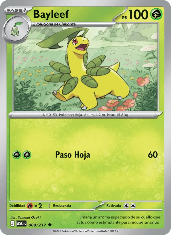 Bayleef · Héroes Ascendentes 009/217