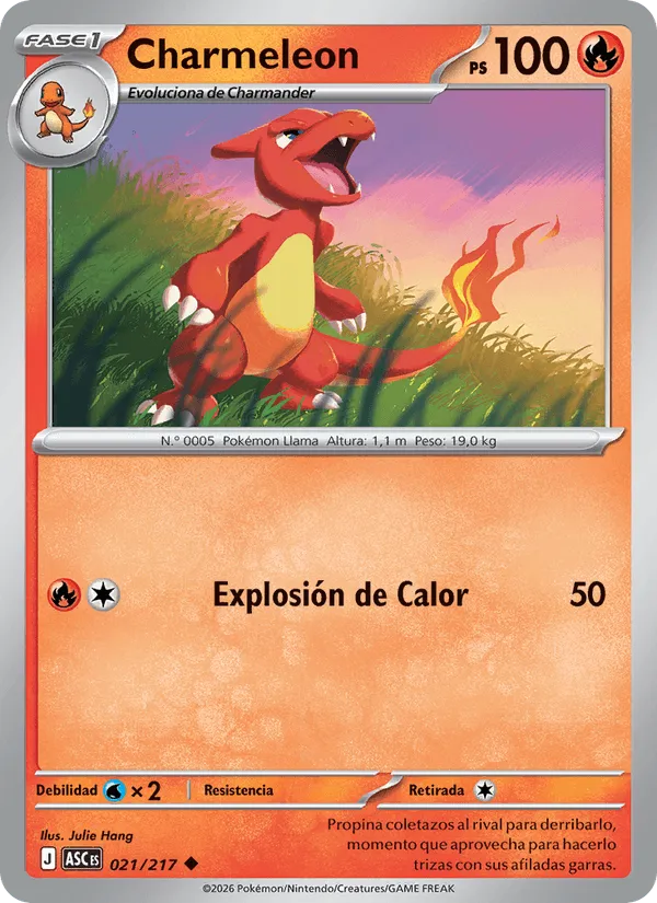 Charmeleon · Héroes Ascendentes 021/217