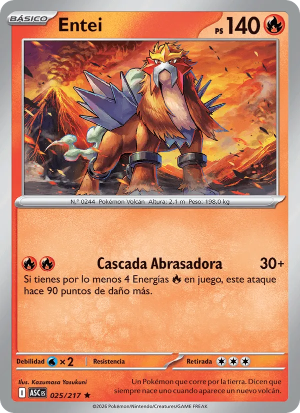 Entei · Héroes Ascendentes 025/217