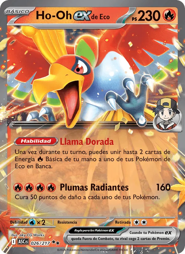 Ho-Oh ex de Eco · Héroes Ascendentes 026/217