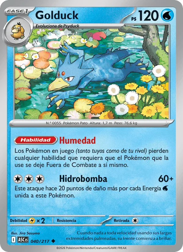 Golduck · Héroes Ascendentes 040/217