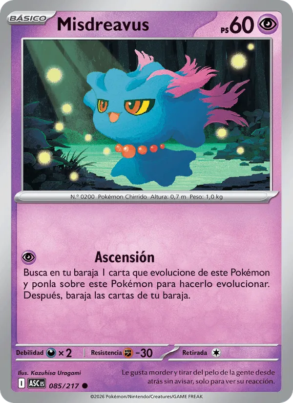 Misdreavus · Héroes Ascendentes 085/217
