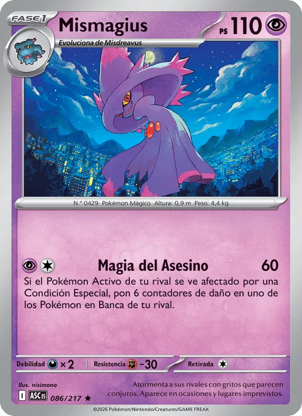 Mismagius · Héroes Ascendentes 086/217