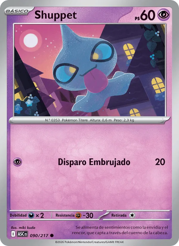 Shuppet · Héroes Ascendentes 090/217