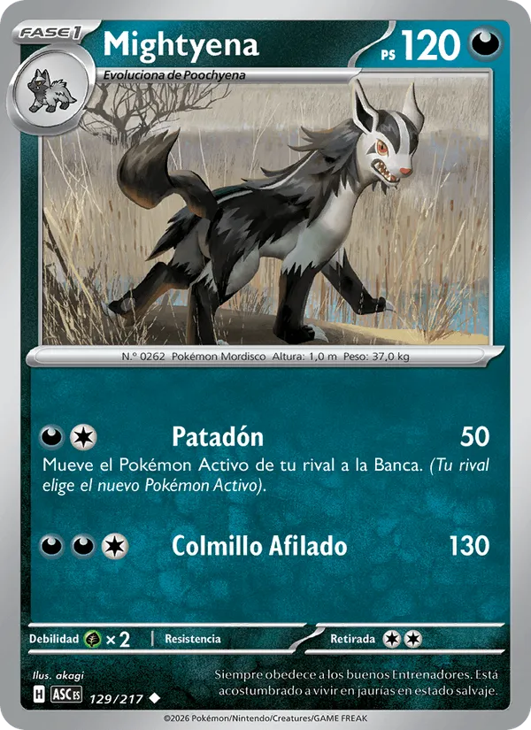 Mightyena · Héroes Ascendentes 129/217
