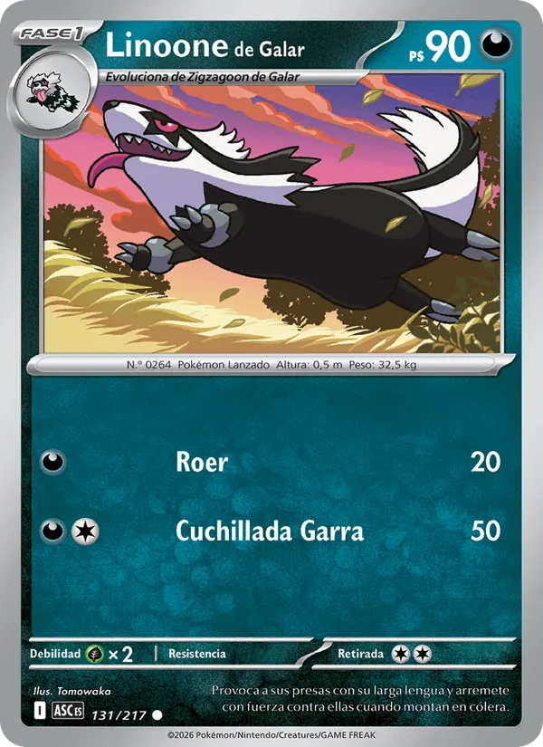 Linoone de Galar · Héroes Ascendentes 131/217