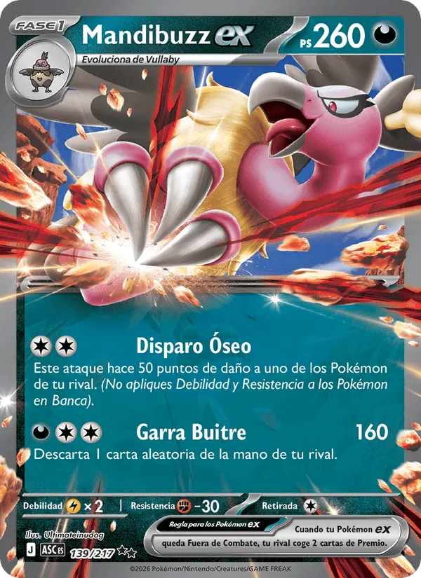 Mandibuzz ex · Héroes Ascendentes 139/217