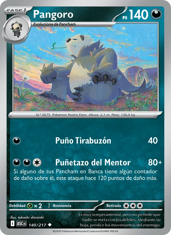 Pangoro · Héroes Ascendentes 140/217