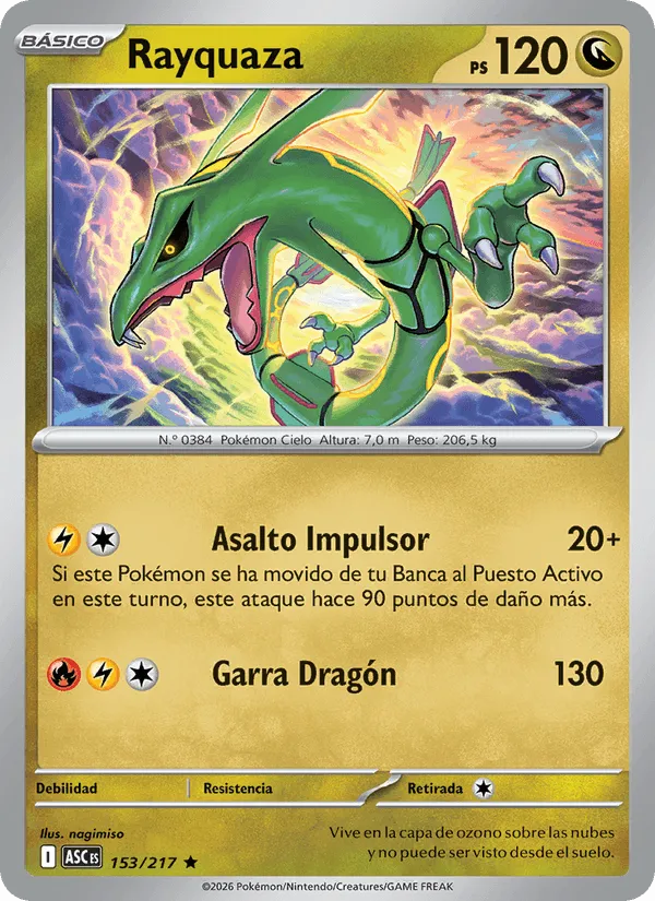 Rayquaza · Héroes Ascendentes 153/217