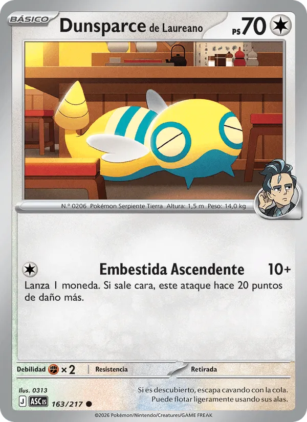 Dunsparce de Laureano · Héroes Ascendentes 163/217