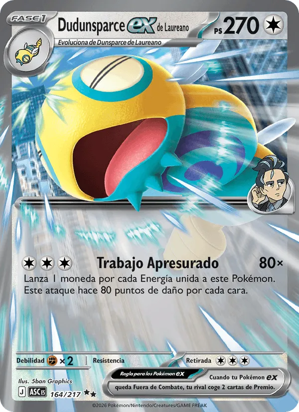 Dudunsparce ex de Laureano · Héroes Ascendentes 164/217