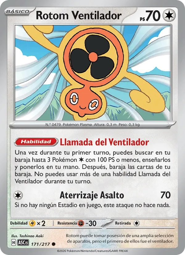 Rotom Ventilador · Héroes Ascendentes 171/217