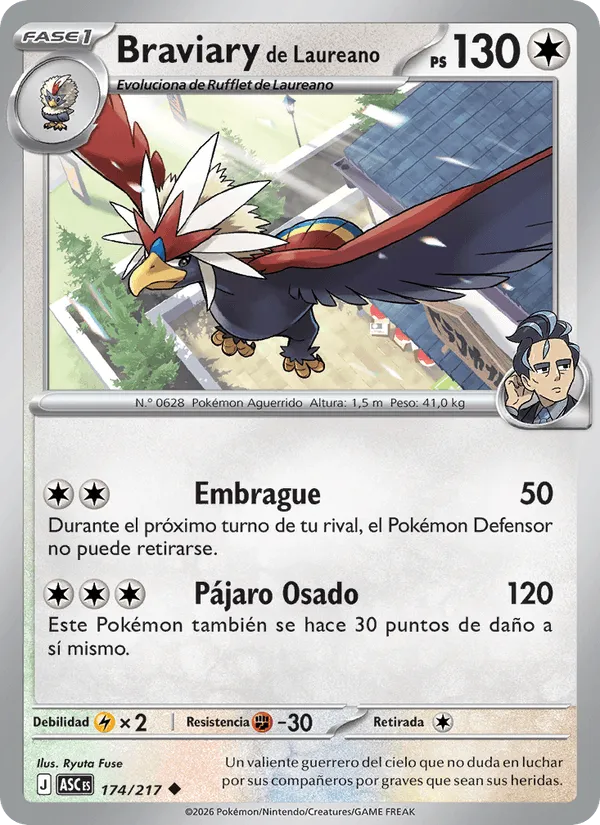 Braviary de Laureano · Héroes Ascendentes 174/217