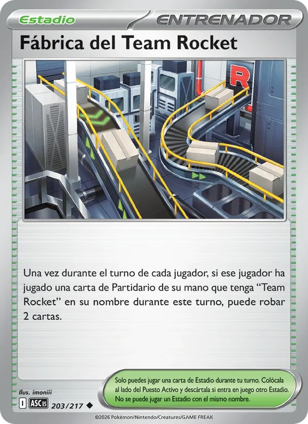 Fábrica del Team Rocket · Héroes Ascendentes 203/217