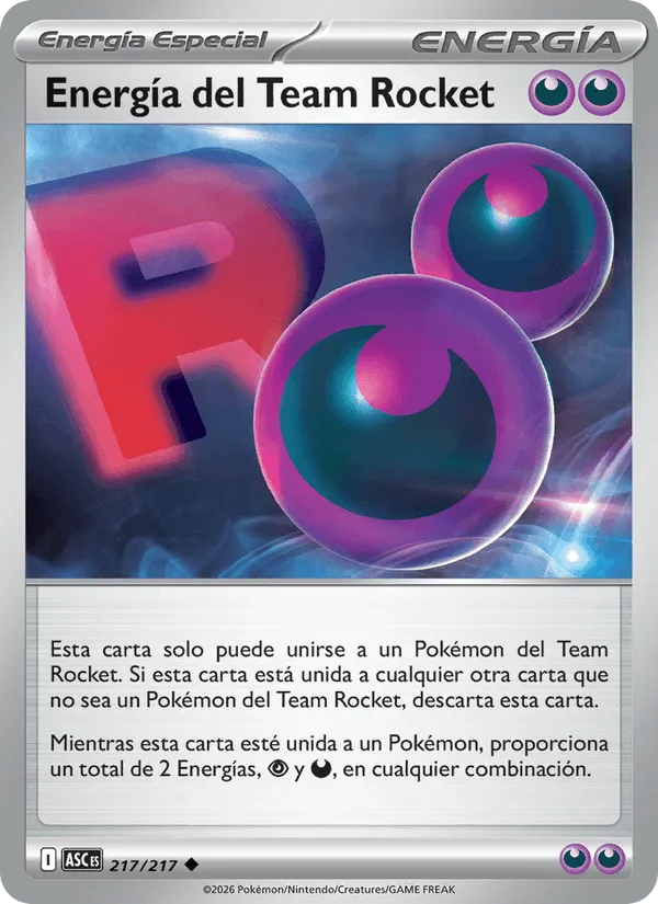 Energía del Team Rocket · Héroes Ascendentes 217/217