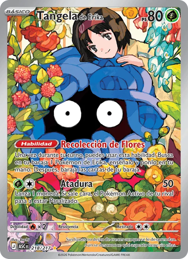 Tangela de Erika · Héroes Ascendentes 218/217