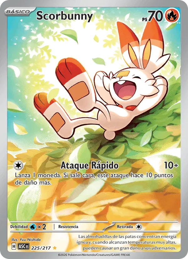 Scorbunny · Héroes Ascendentes 225/217